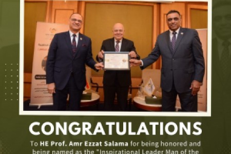 Dr. Amr Ezzat Salama Honored with the Inspiring Leader of the Year Award by the Afro-Asian Union (AFASU)