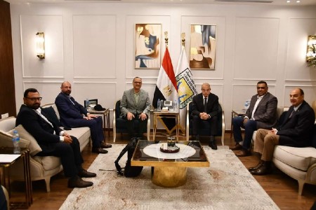 Governor of South Sinai, Major General Dr. Khaled Fouda receives the delegation of the African Asian Union (AFASU)